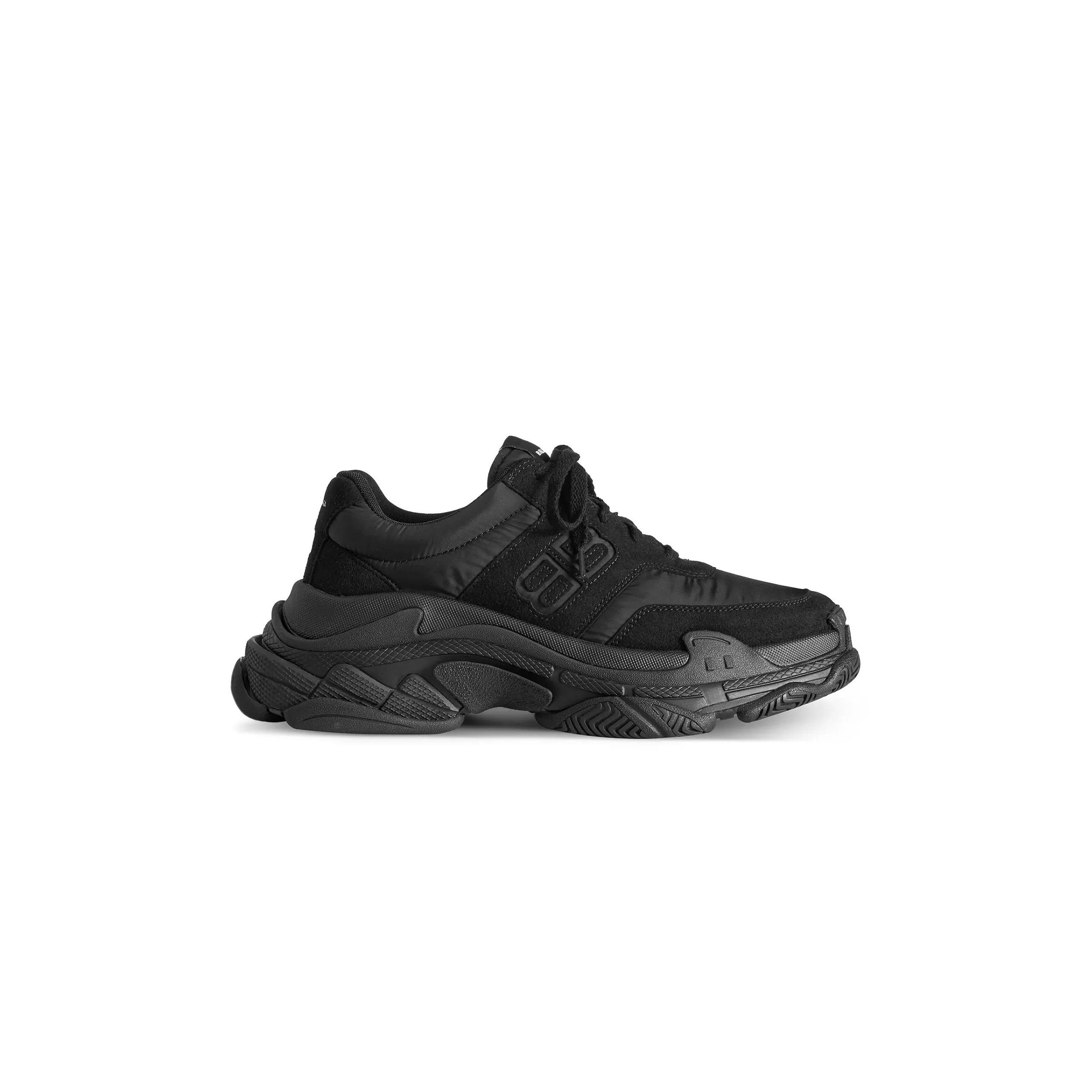 Ba*len*cia*ga triple s nylon sneaker black 750152w3cu11000